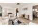 Open-concept living space featuring stylish furniture, hardwood floors, and modern accents at 3871 Moore St, Wheat Ridge, CO 80033