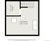 Basement plan showing room dimensions, layout, and stair location at 4827 Meade St, Denver, CO 80221