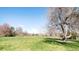 Expansive park view showcasing lush green space and mature trees under a clear blue sky at 181 S Monaco Pkwy, Denver, CO 80224