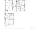 Detailed floor plan showcasing the layout of the second and third floors with dimensions of rooms and hallways at 2990 S Jay St, Denver, CO 80227
