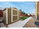 Storage shed for your gardening tools and equipment. Features a modern shed for outdoor storage at 10003 Atlanta St, Parker, CO 80134