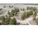 Aerial view of the property surrounded by lush greenery and offering a sense of privacy and seclusion at 37677 Sable Ridge Rd, Elizabeth, CO 80107