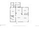 Detailed first floor layout showing kitchen, bedrooms, bathroom, living area, dining room, and entry at 6005 E Iowa Ave, Denver, CO 80224