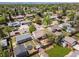 An aerial shot of a well-maintained neighborhood with mature trees, offering a sense of community and established surroundings at 1634 S King St, Denver, CO 80219