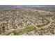 The aerial view reveals a sprawling residential area with easy access to parks and walking trails at 1634 S King St, Denver, CO 80219