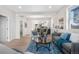 Bright and stylish open-concept living room and dining area with modern decor at 3073 S Elati St, Englewood, CO 80110