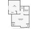 Third floor plan with a bedroom, bathroom, and a Gathering room, and closet measurements at 6052 N Malta St, Aurora, CO 80019