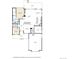 Detailed floor plan highlighting the layout of the primary bedroom, kitchen, and living room at 15004 Verbena St, Thornton, CO 80602