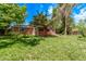 Exterior view of the home with a spacious backyard and mature trees at 1000 Salem St, Aurora, CO 80011