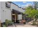 Syrup Restaurant front exterior featuring a dark awning and outdoor patio at 558 N Washington St # 305, Denver, CO 80203