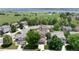 Scenic aerial view of a quiet neighborhood with lush greenery and a glimpse of the lake at 9610 S Dover Way, Littleton, CO 80127