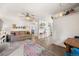 Bright living room with hardwood floors and comfy furniture at 1217 Osceola St, Denver, CO 80204