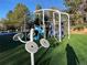 Outdoor neighborhood workout station with equipment in a professionally maintained park at 2266 S Kenton St, Aurora, CO 80014