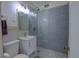 Modern bathroom with a tiled shower, a vanity with good lighting, and contemporary fixtures, providing a stylish retreat at 2100 N Franklin St # 8, Denver, CO 80205