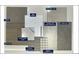 Sample board of material and color selections for flooring, countertop, tile, carpet, and main cabinets at 6309 Cristobal Pt, Parker, CO 80134
