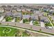 An aerial view displays the property's location within a well-planned community at 5928 N Odessa St, Aurora, CO 80019