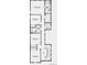 Detailed floorplan showcasing four bedrooms, primary suite, two bathrooms, laundry room and an open layout at 3334 N Catawba Way, Aurora, CO 80019