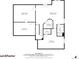 Basement floor plan featuring a recreation room, exercise area, storage, and bedroom at 1053 Snow Lily Ct, Castle Pines, CO 80108