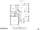 Detailed first-floor plan including a kitchen, living room, dining area, and home office at 1053 Snow Lily Ct, Castle Pines, CO 80108