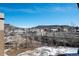 Stunning aerial view showcasing a scenic landscape with mountain backdrop at 20 Wilcox St # 312, Castle Rock, CO 80104