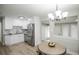 Contemporary kitchen with stainless steel appliances, white cabinetry, and hardwood flooring at 740 Moline St, Aurora, CO 80010