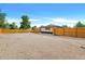 This oversized backyard is fully fenced and gravel-covered at 7380 Utica St, Westminster, CO 80030