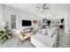Bright living room with hardwood floors, modern furnishings, and open floor plan at 522 Meridian Ln, Superior, CO 80027