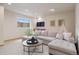 Bright living room featuring a sectional sofa and outside view at 31402 N Bermuda Dunes Dr, Evergreen, CO 80439
