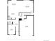 Detailed first floor plan highlighting the layout, including kitchen, living room, and garage dimensions at 9248 Salida St, Commerce City, CO 80022