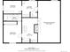 Layout of the basement featuring a recreation room, bedroom, bathroom, laundry and storage areas at 4323 W Ponds Cir, Littleton, CO 80123