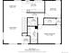 Detailed floor plan of a home showcasing the layout of the living room, kitchen, bedrooms, and bathrooms at 4323 W Ponds Cir, Littleton, CO 80123