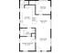 Detailed floor plan showcasing the layout of the kitchen, bath, bedrooms, dining area and living room at 3052 S Logan St, Englewood, CO 80113