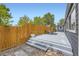 Large back deck and grilling area that is perfect for entertaining and relaxation at 2540 Kendall St, Edgewater, CO 80214