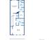 Detailed floor plan showing the layout of the upper level, including bedrooms, bathrooms, and laundry at 3482 E 28Th Ave, Denver, CO 80205
