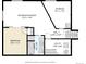 Basement floor plan illustrating recreation room, bedroom, storage, utility and bath layouts with dimensions at 8866 E Easter Ave, Centennial, CO 80112