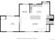 Detailed floor plan showcasing the layout of the first floor, including the kitchen, living, and dining areas at 8866 E Easter Ave, Centennial, CO 80112