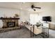 A comfortable living room featuring a fireplace and carpeted floors at 3035 Oneal Pkwy # 35T, Boulder, CO 80301