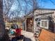 Image of a detached shed with a concrete slab and a variety of tools and supplies surrounding the area at 3145 S Ash St, Denver, CO 80222