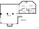 Floor plan showcasing the layout of the lower level, including a Gathering room, utility, and kitchen dimensions at 32209 Blue Springs Dr, Evergreen, CO 80439