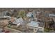 Attractive aerial view of the home nestled within a neighborhood with mature trees and a nearby playground at 2224 N Humboldt St, Denver, CO 80205