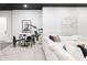 Basement dining area with modern furnishings at 1641 S Corona St, Denver, CO 80210