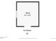 Detached shed floorplan shows a simple rectangular design with dimensions of 9'4