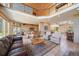 An open-concept living area shows large windows, high ceilings, an open layout to the kitchen, and lots of natural light at 13007 Kuehster Rd, Littleton, CO 80127