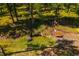 Small pond in the forest with a bench, beautiful nature and sunlight at 13007 Kuehster Rd, Littleton, CO 80127