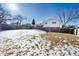 Spacious backyard with winter view at 6740 S Clarkson St, Centennial, CO 80122