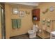 Well-appointed bathroom featuring tiled shower, coordinated towel racks, and contemporary vanity, ideal for self-care at 2190 S Holly St # 213, Denver, CO 80222