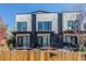 Modern townhome boasts a stylish elevation with great curb appeal at 1318 Yates St, Denver, CO 80204