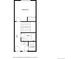 A floorplan depicting a bedroom, bath, laundry and hall at 1318 Yates St, Denver, CO 80204