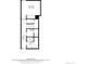 Detailed floorplan featuring a bedroom, hall, laundry, and bathroom at 1318 Yates St, Denver, CO 80204