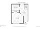 Floorplan of the first floor of the home at 852 Kalamath St, Denver, CO 80204
